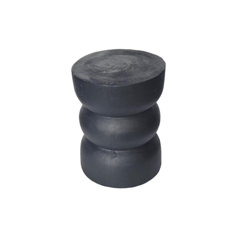 Vinci (quatro) Bijzettafel zwart 30×45