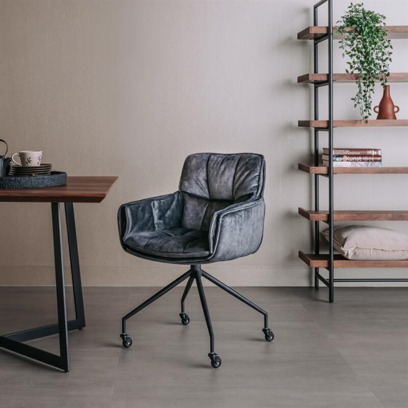 Saronno Armstoel – fabric Dark grey YC193915