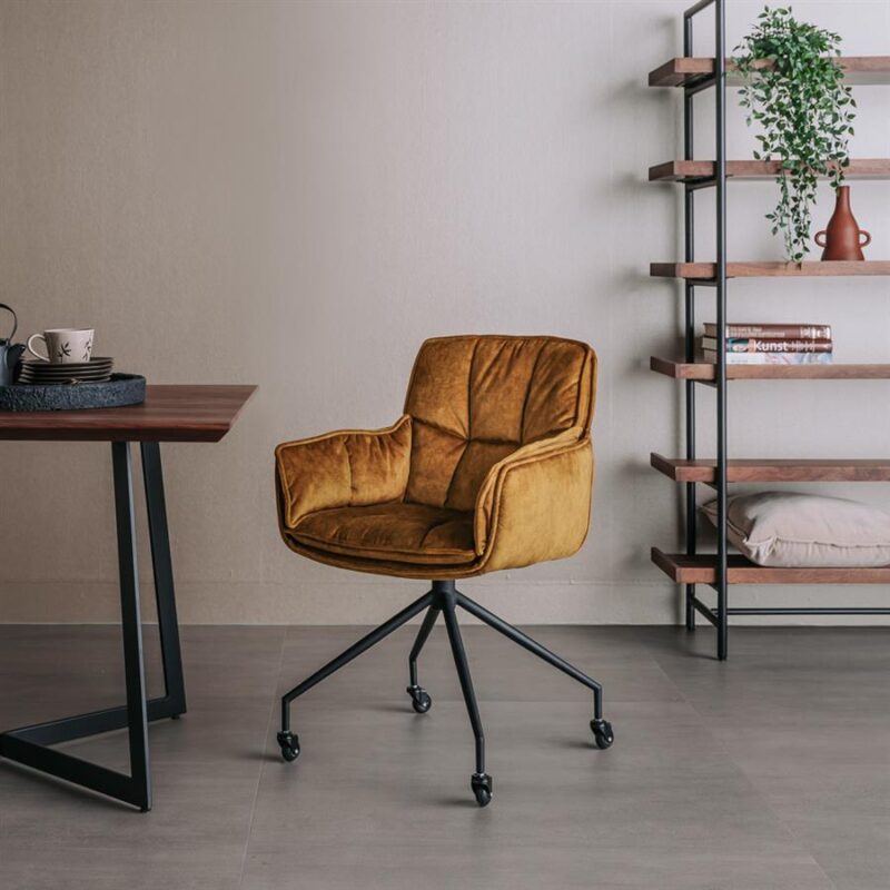 Saronno Armstoel – fabric Yellow YC19397