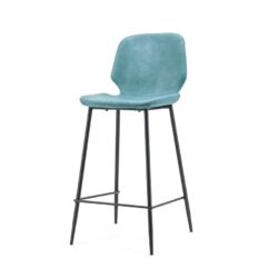 Bar chair Seashell low – blue