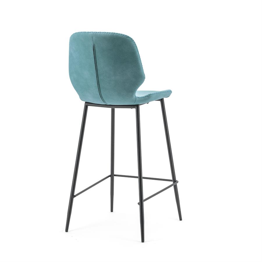 Bar chair Seashell low – blue