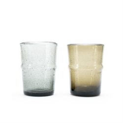 Drinking glass Bubble small – grey