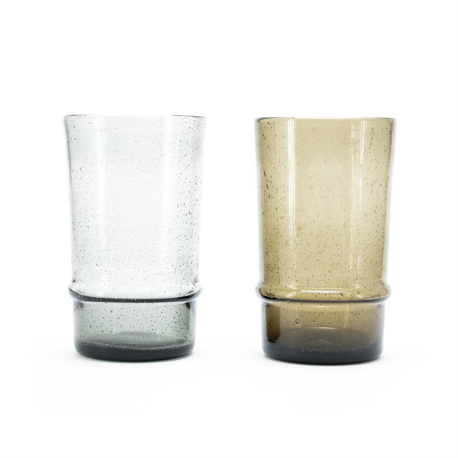 Drinking glass Bubble large – brown
