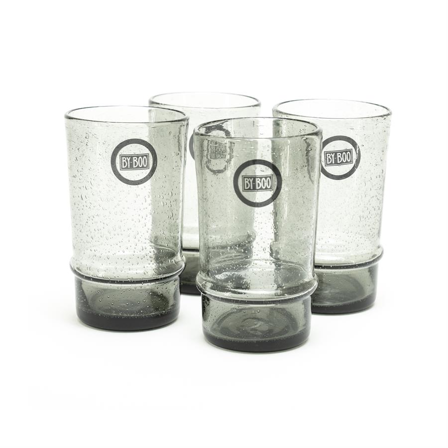 Drinking glass Bubble large – grey