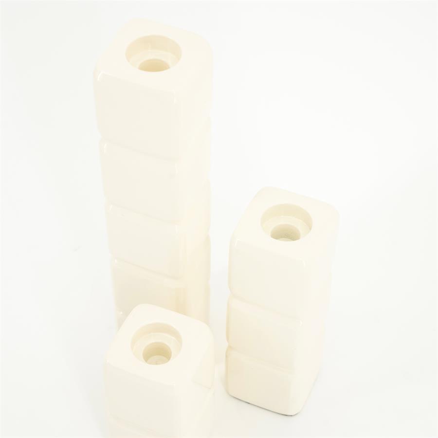 Candle holder Cube – beige