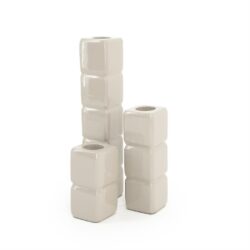 Candle holder Cube – taupe