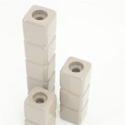 Candle holder Cube – taupe