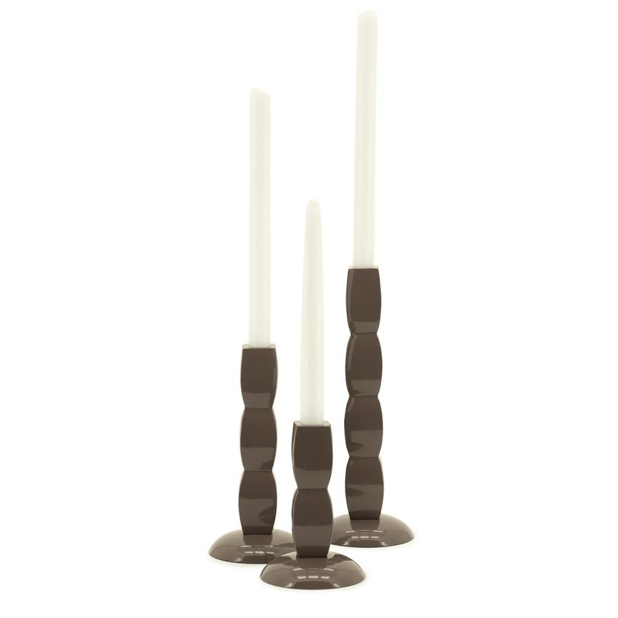 Candle holder Prinz – dark taupe