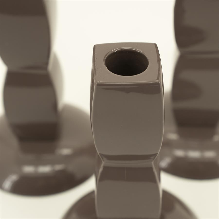 Candle holder Prinz – dark taupe