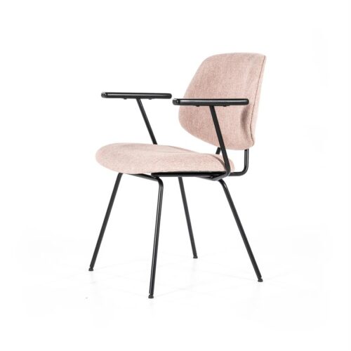 Stoel Lynn met arml – roze fletcher