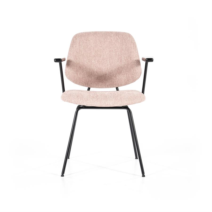 Stoel Lynn met arml – roze fletcher