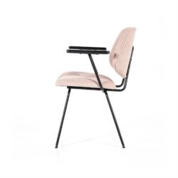 Stoel Lynn met arml – roze fletcher