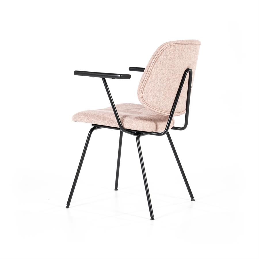 Stoel Lynn met arml – roze fletcher