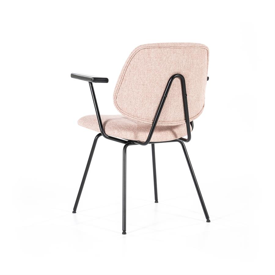 Stoel Lynn met arml – roze fletcher