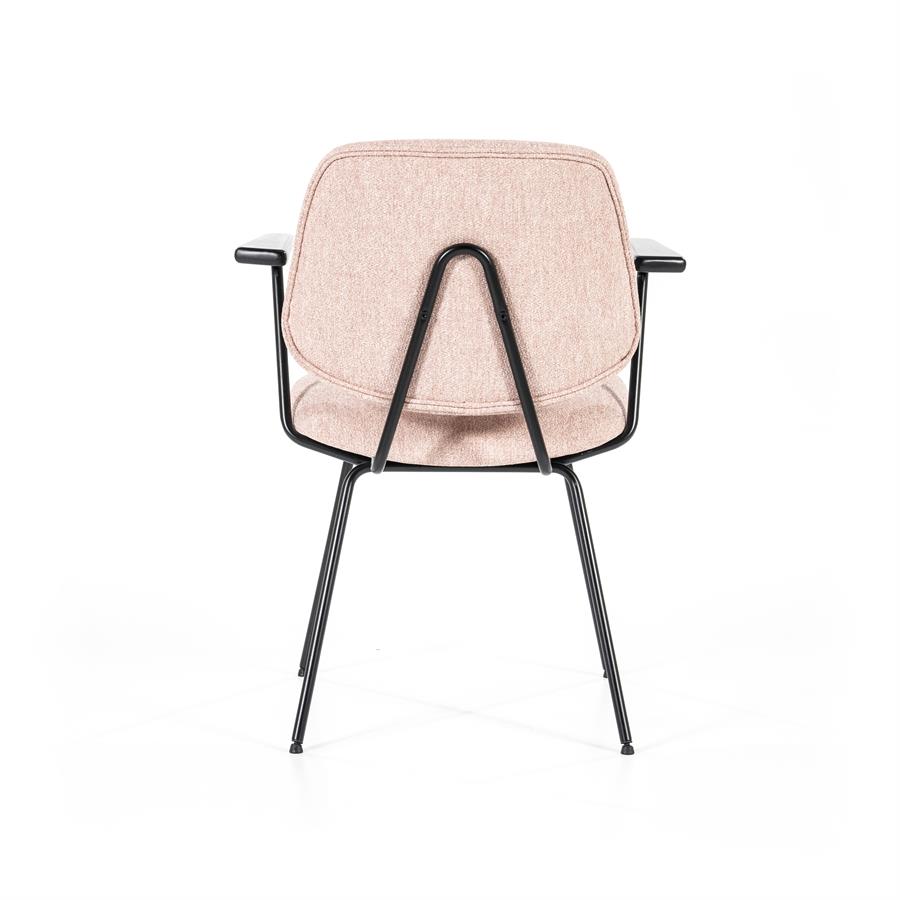 Stoel Lynn met arml – roze fletcher