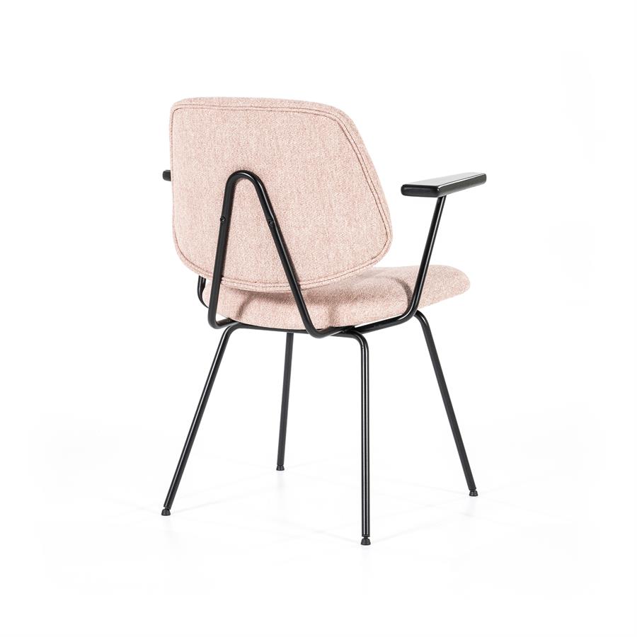 Stoel Lynn met arml – roze fletcher