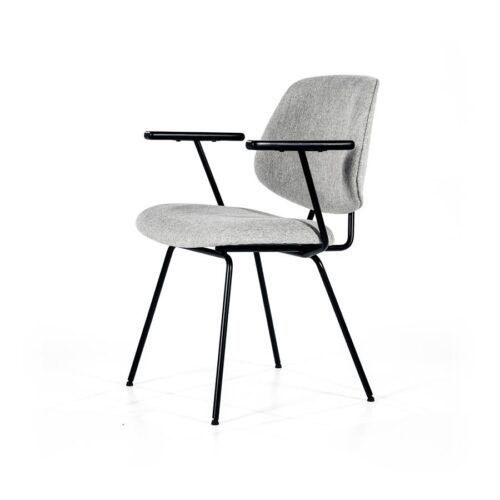Stoel Lynn met arml – grijs fletcher