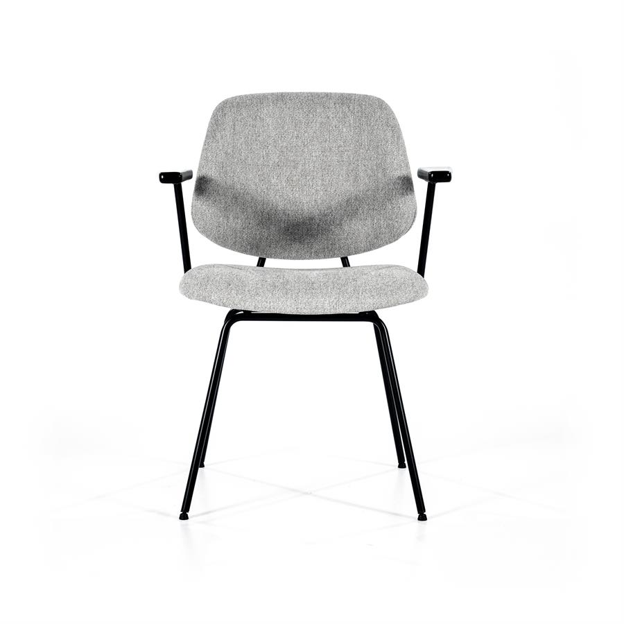 Stoel Lynn met arml – grijs fletcher