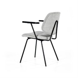 Stoel Lynn met arml – grijs fletcher