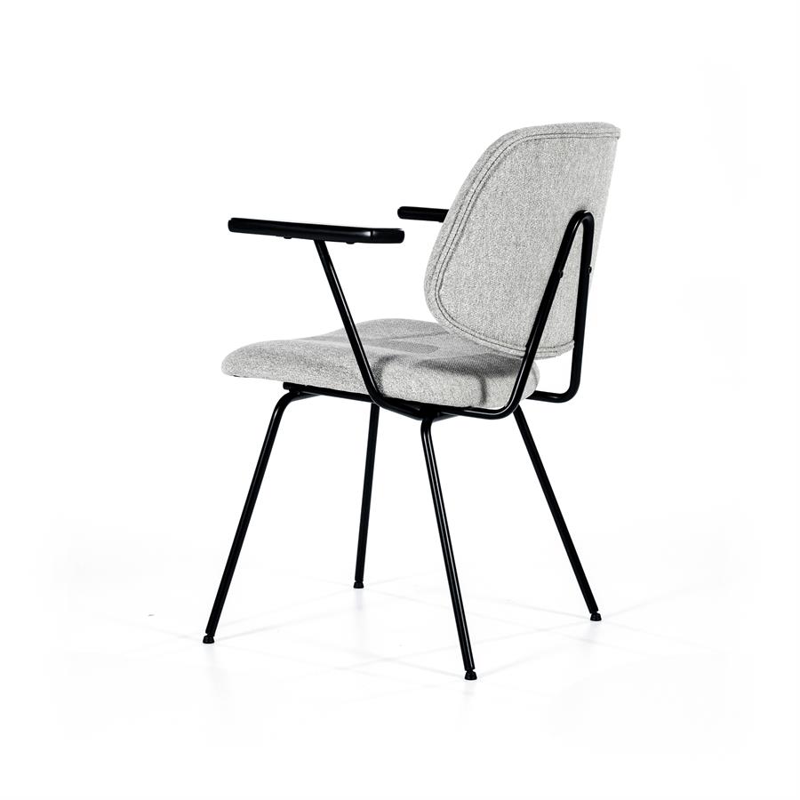 Stoel Lynn met arml – grijs fletcher