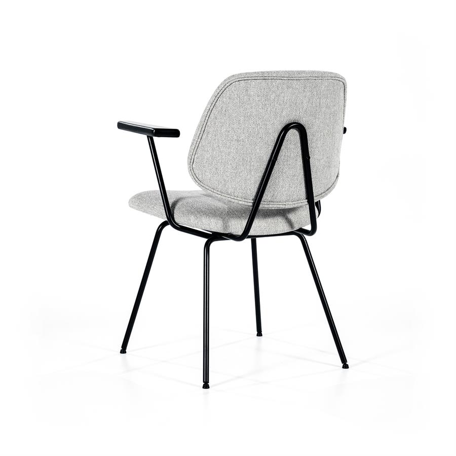 Stoel Lynn met arml – grijs fletcher