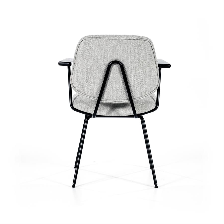 Stoel Lynn met arml – grijs fletcher