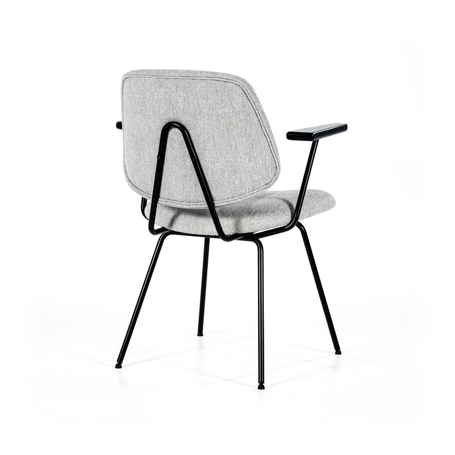 Stoel Lynn met arml – grijs fletcher