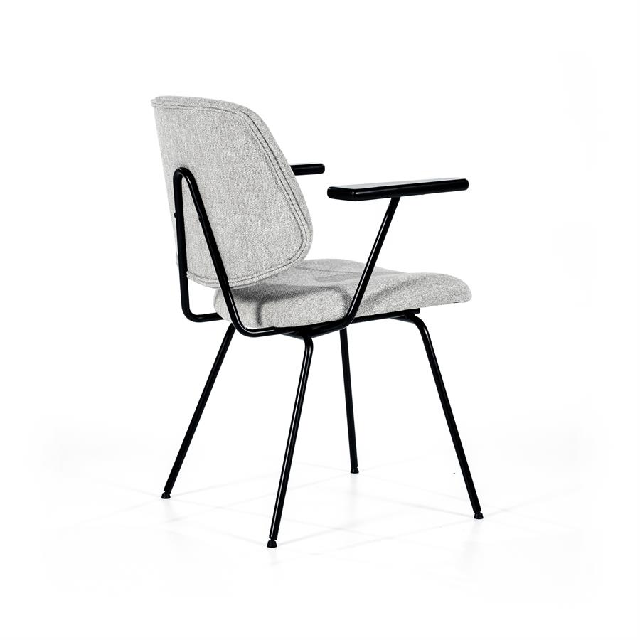Stoel Lynn met arml – grijs fletcher
