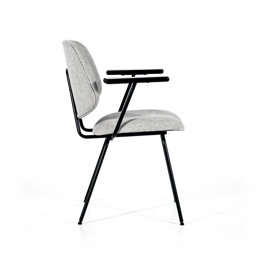 Stoel Lynn met arml – grijs fletcher