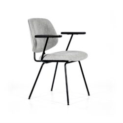 Stoel Lynn met arml – grijs fletcher