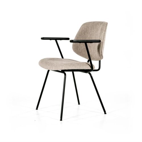 Stoel Lynn met arml – beige fletcher