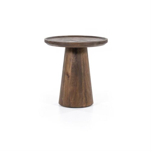 Bijzettafel Ron 46×49 – bruin