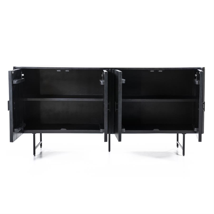 Dressoir Remi 4-drs. – zwart