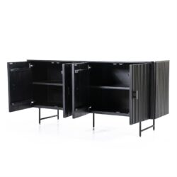 Dressoir Remi 4-drs. – zwart