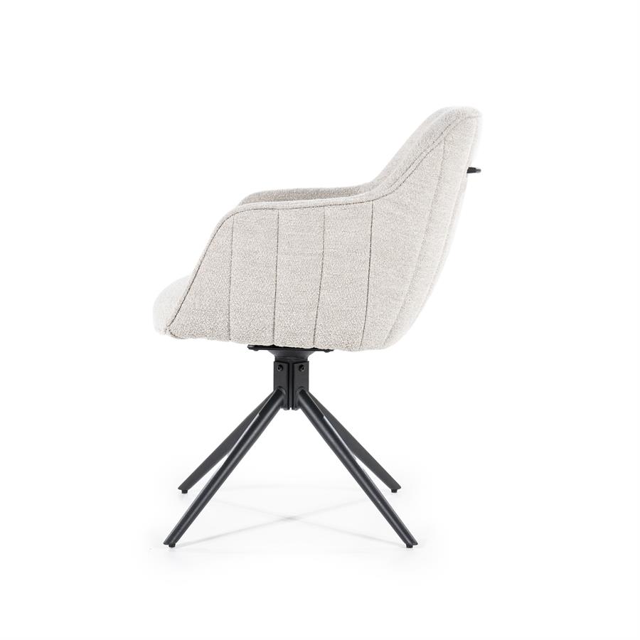 Stoel Jeff – taupe Bogda