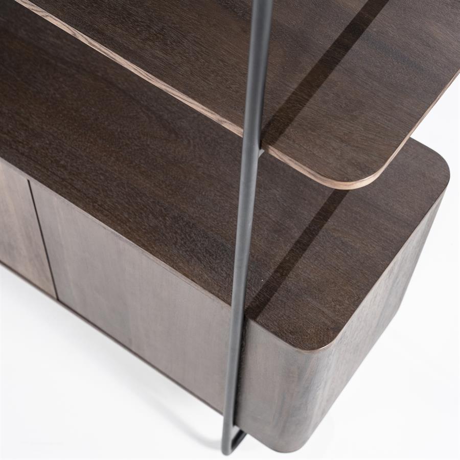 Wandkast James 4drs. – bruin