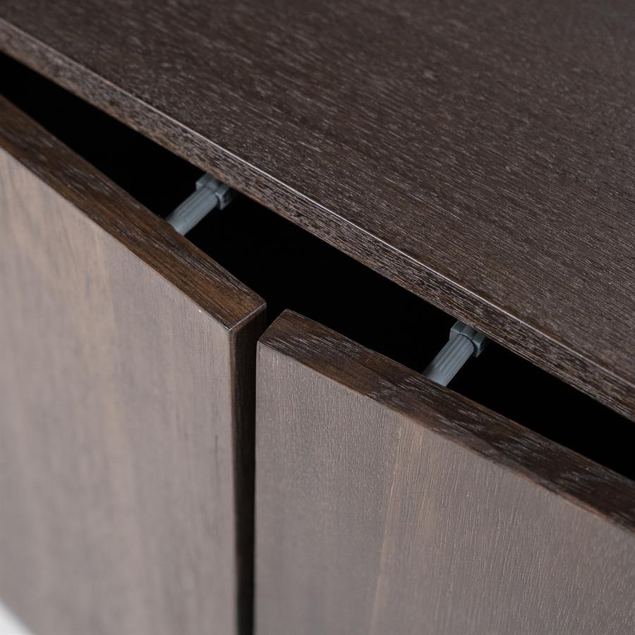 Wandkast James 4drs. – bruin