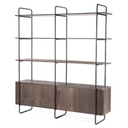 Wandkast James 4drs. – bruin