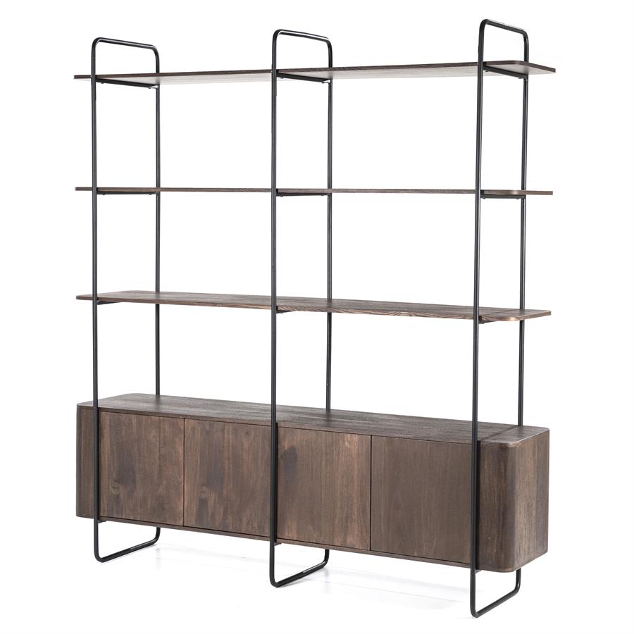 Wandkast James 4drs. – bruin