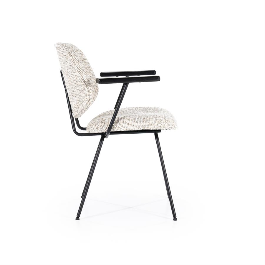 Stoel Jon met arml – beige Maywood