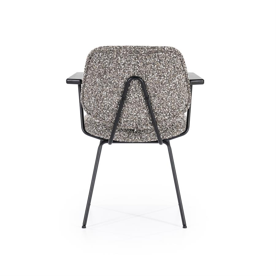 Stoel Jon met arml – taupe Maywood