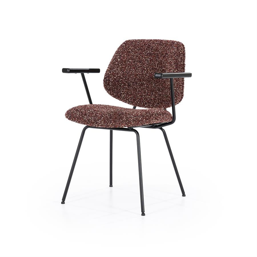 Stoel Jon met arml – rood Maywood