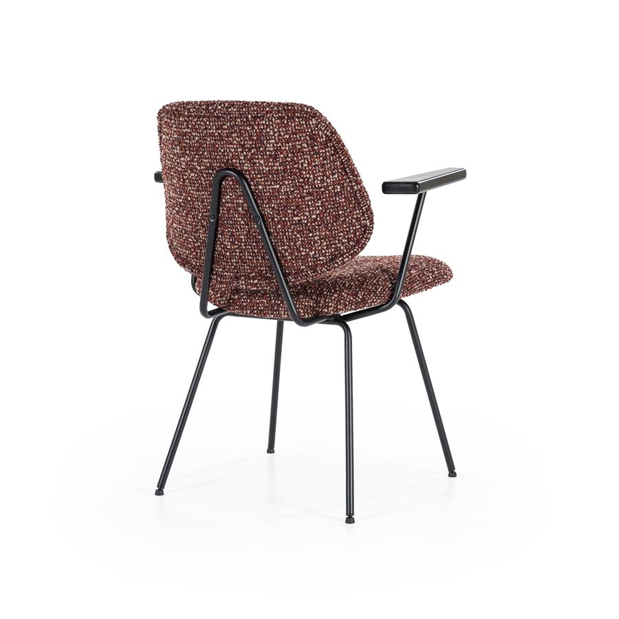 Stoel Jon met arml – rood Maywood