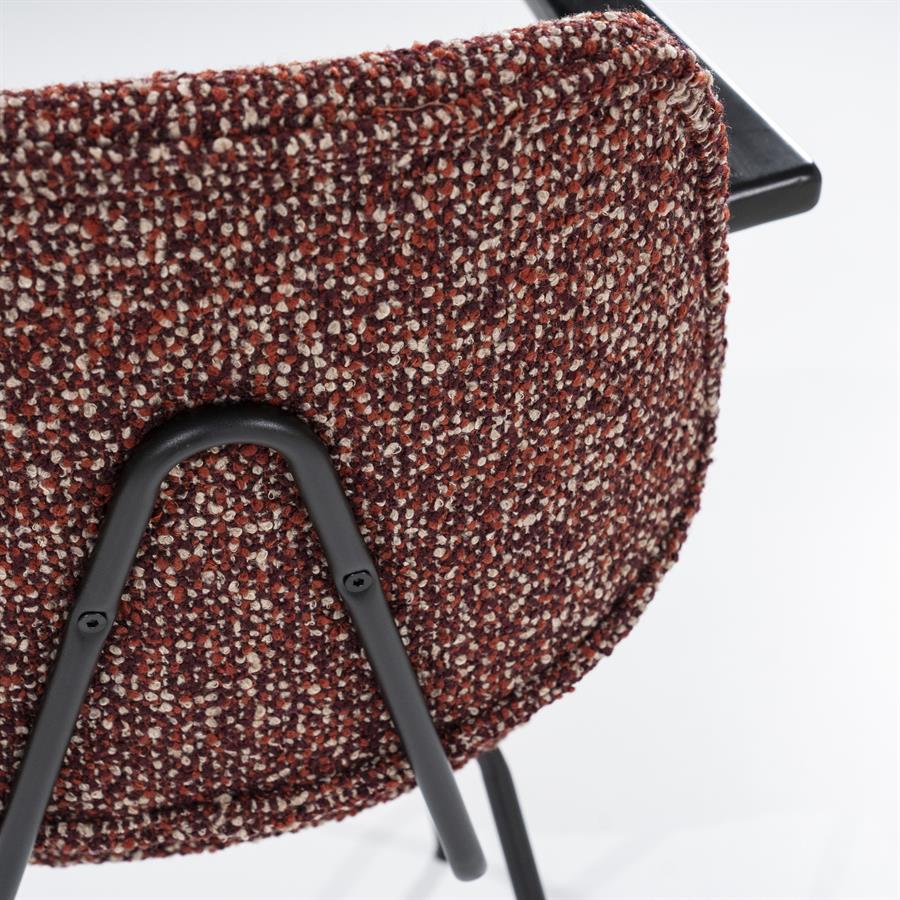 Stoel Jon met arml – rood Maywood