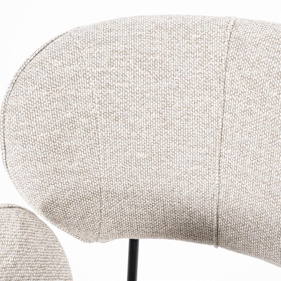 Stoel Rosalin – taupe Moon