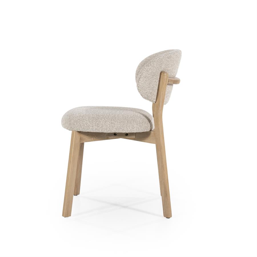 Stoel Mikky naturel – taupe Moon