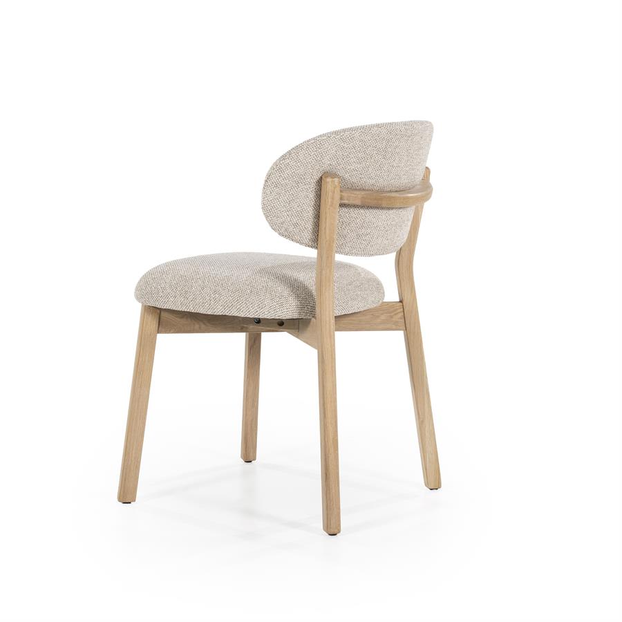 Stoel Mikky naturel – taupe Moon