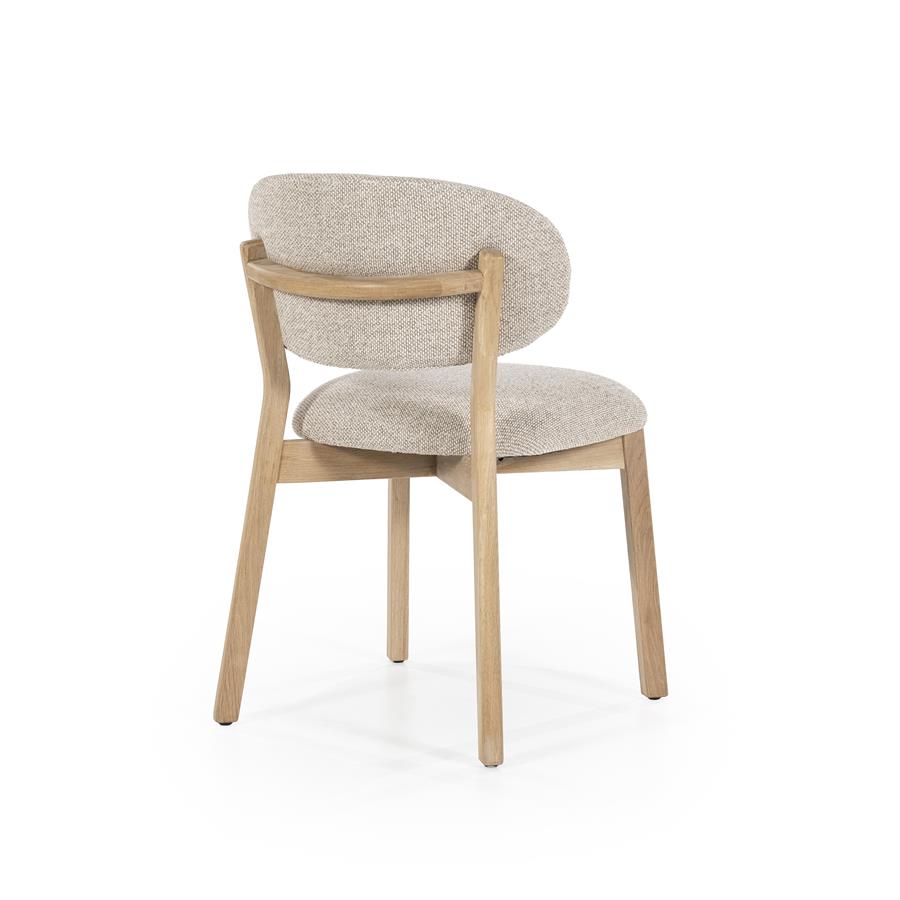 Stoel Mikky naturel – taupe Moon