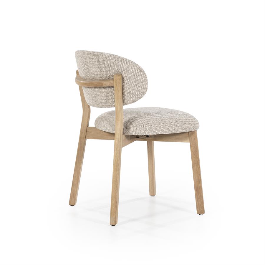Stoel Mikky naturel – taupe Moon