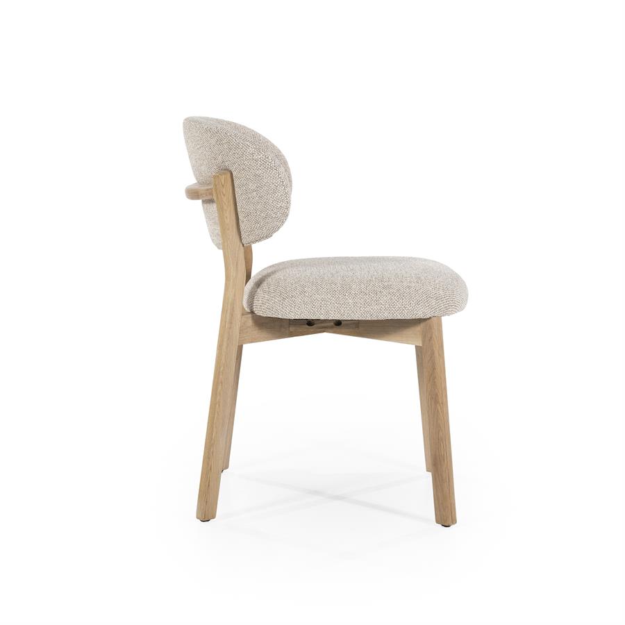 Stoel Mikky naturel – taupe Moon